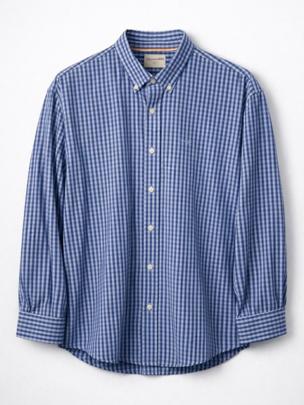 Dockers Blue Gingham Button‑Down Shirt | Men’s XL